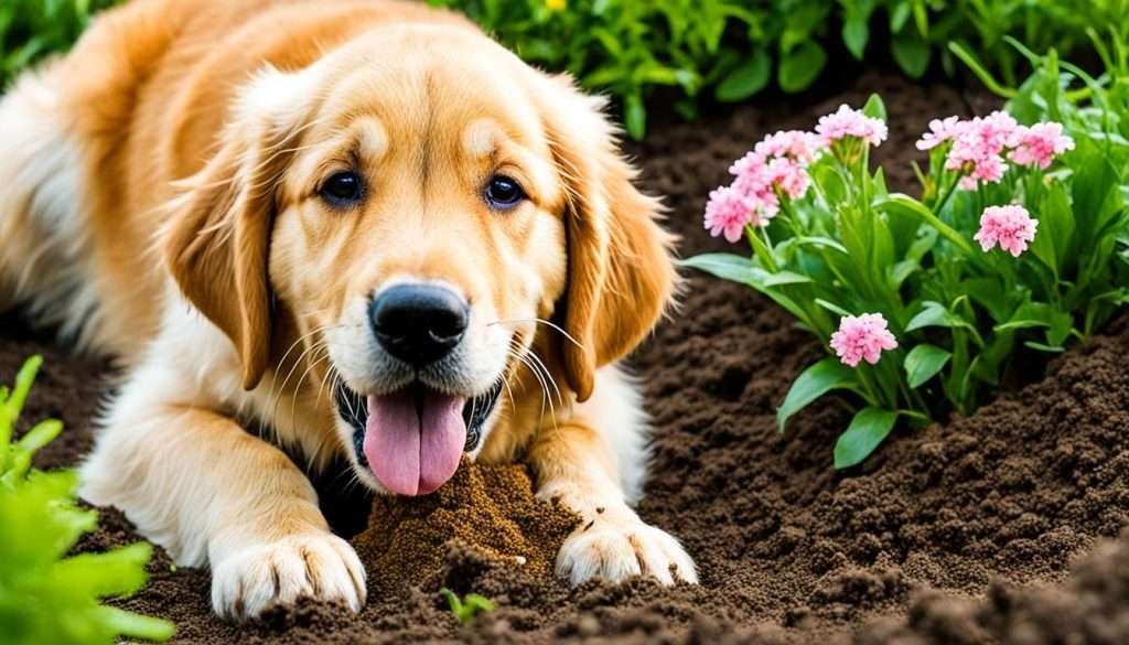 Why do dogs eat soil