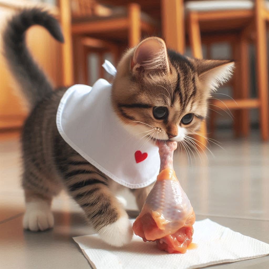 Can cats eat raw chicken