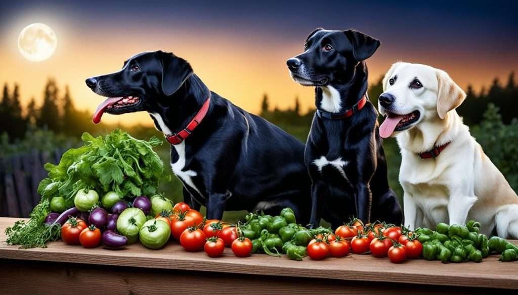 dogs and nightshade vegetables