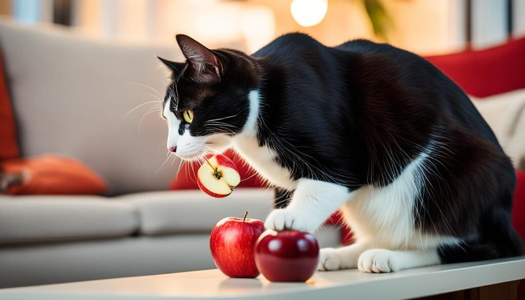 Feeding Apples to Cats