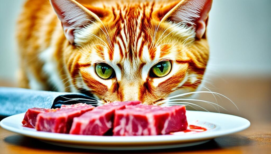 can i feed my cat raw beef