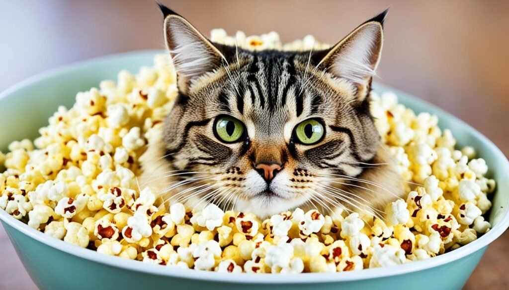 can my cat eat popcorn