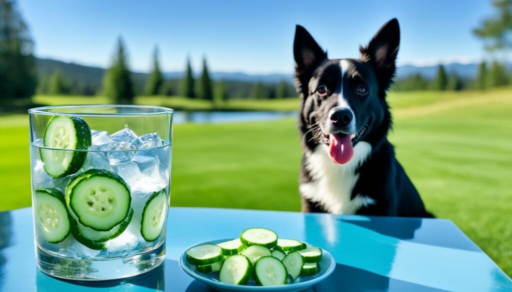 cucumber water for dogs