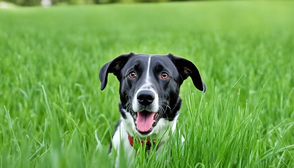 sudden canine grass consumption